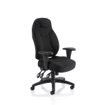Office Task & Operator Chairs Galaxy Task Operator Chair Black Fabric With Arms OP000064