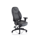 Office Task & Operator Chairs Galaxy Task Operator Chair Black Leather With Arms OP000068