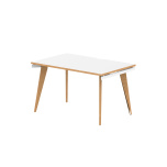 Office Bench Desks Oslo 1200mm Single Starter Desk White Top White Frame OSL0116