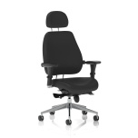 Office Task & Operator Chairs Chiro Plus Ultimate Black Leather With Arms With Headrest DI PO000013DI