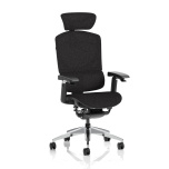 Office Task & Operator Chairs Ergo Click Plus Black FabriMesh With Headrest PO000062