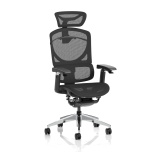 Office Task & Operator Chairs Ergo Click Plus Black Mesh with Headrest PO000063