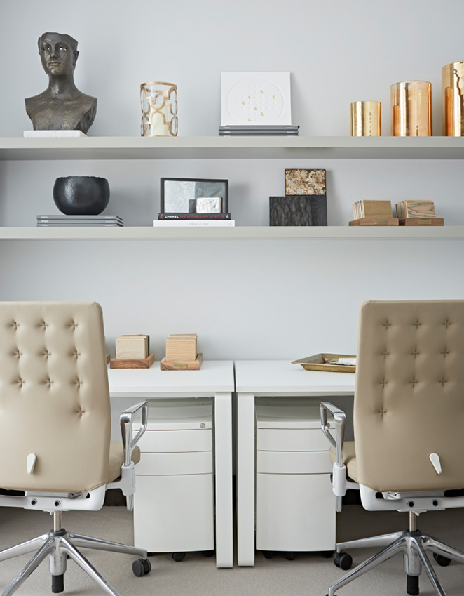 white metal storage