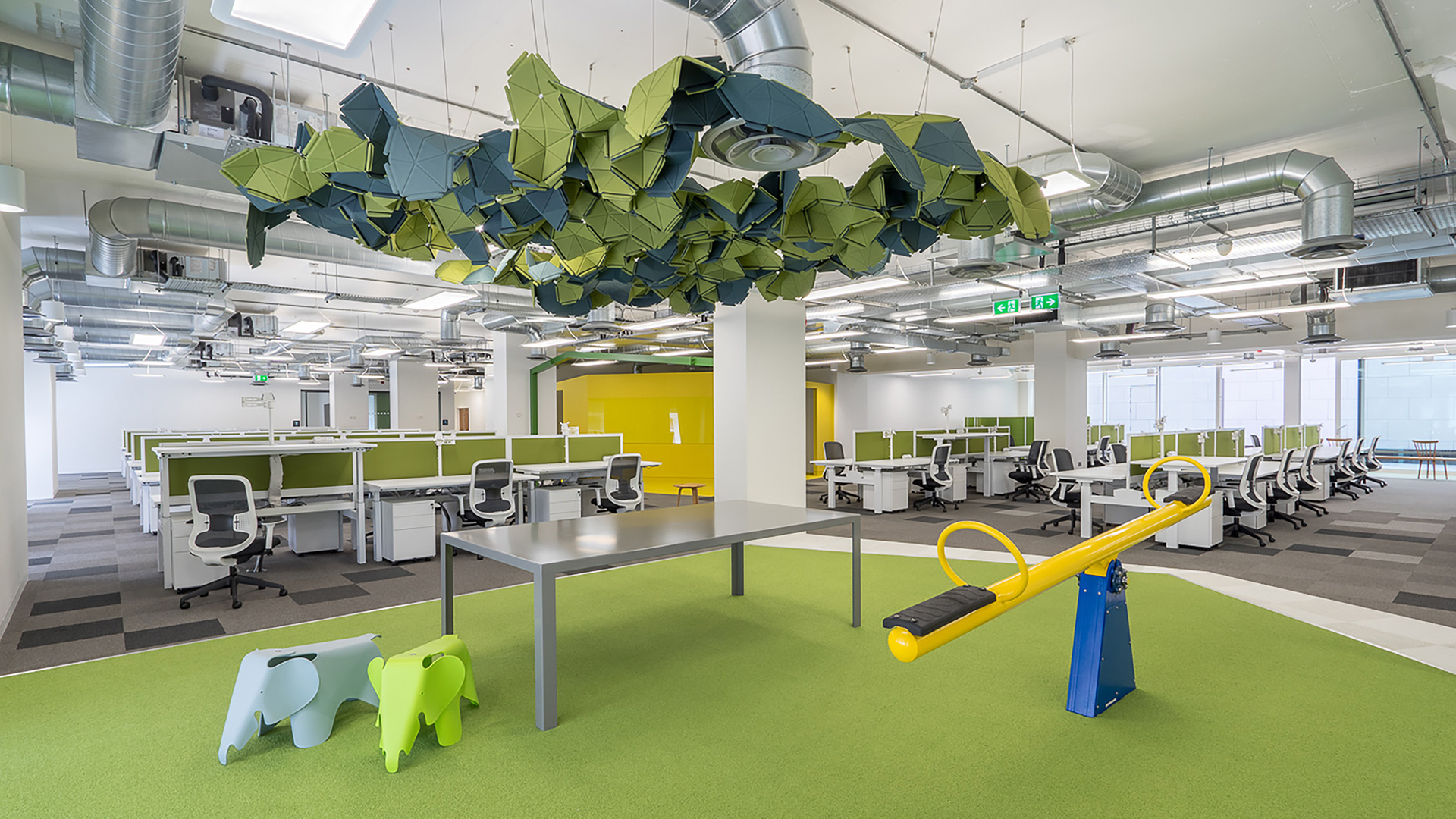 Schibsted - Umbrella Furniture A&D installation in partnership with BDG Architecture